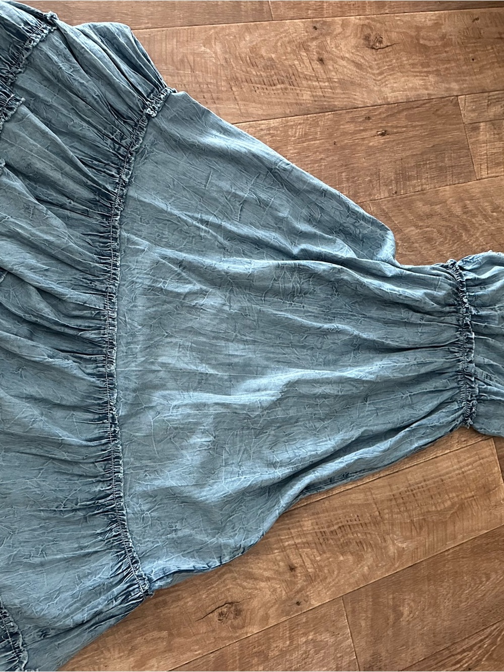 Blue Embroidered Tassel Maxi Dress - Picture 5 of 9